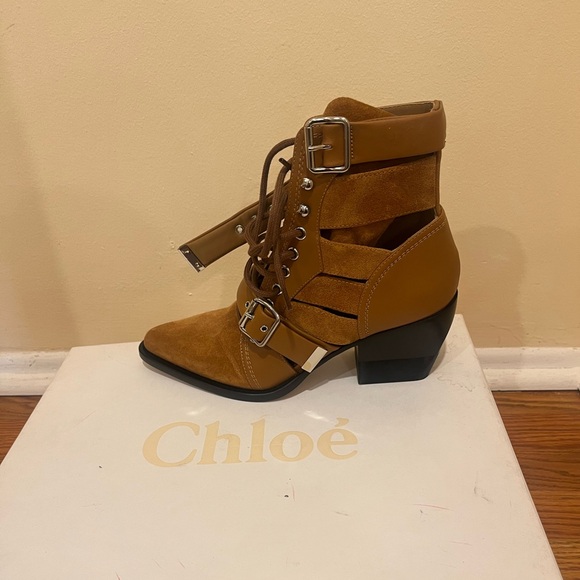 Chloe Shoes - Chloe Rylee cut out suede boots. Size 39 (fit like 7.5). New